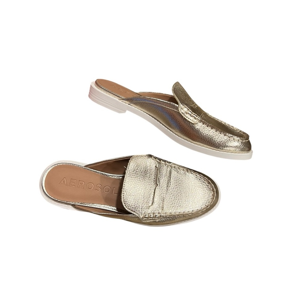 Gold Aerosoles Dockslider Mules